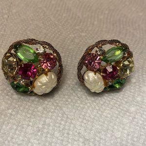 Vintage clip on earrings